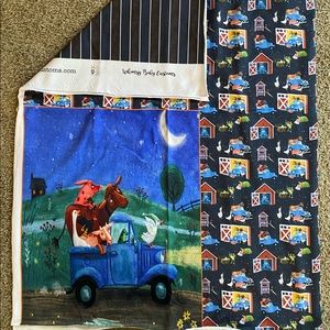 Goodnight Little Blue Truck Rapport in French Terry